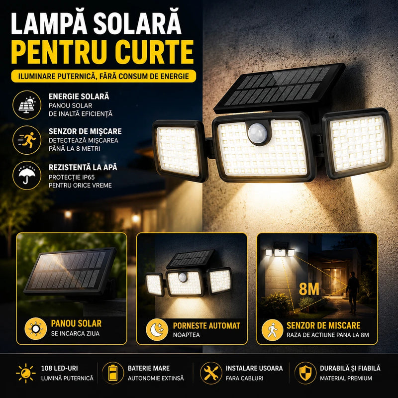 Proiectoare solare LED Mihani