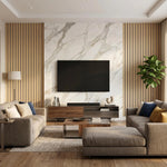 Panou decorativ riflaj lemn 700cm x 30cm
