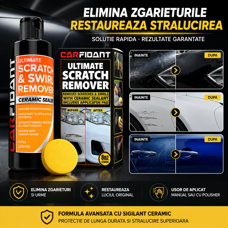 🛡️ Kit Reparare Zgârieturi Carfidant Scratch Pro 250ml ©