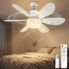 Ventilator de tavan cu bec LED și telecomandă