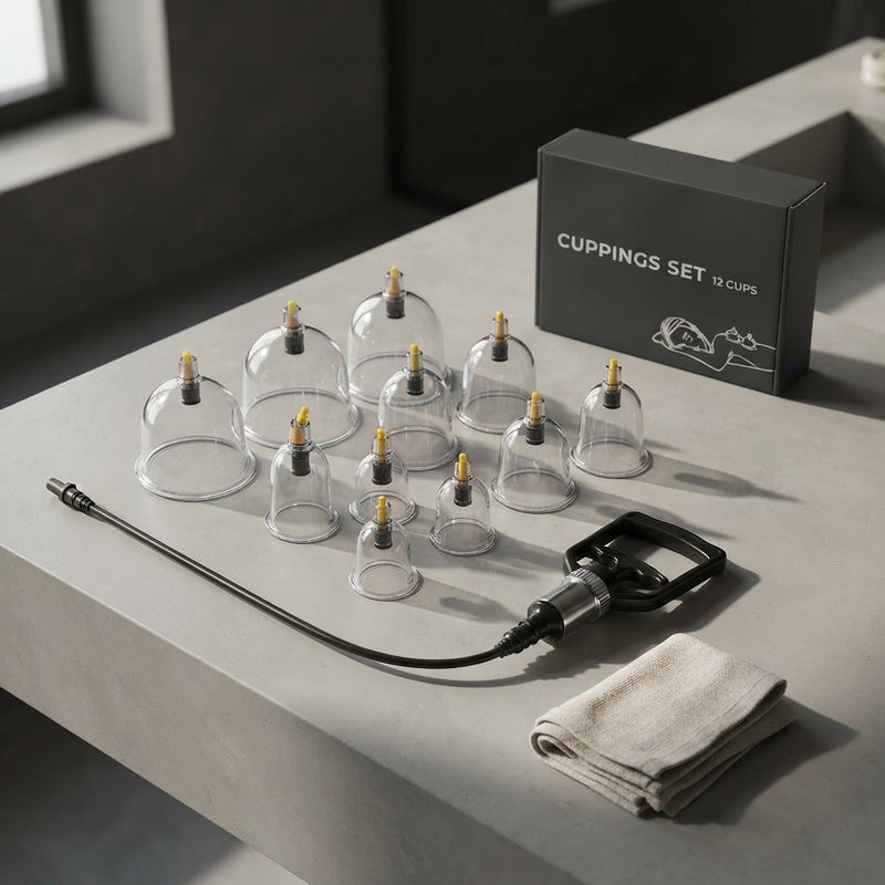Set Ventuze Profesionale pentru terapie corp | CupX